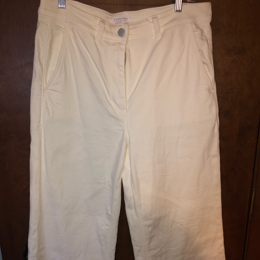 Everlane Cropped Wide Leg Pants